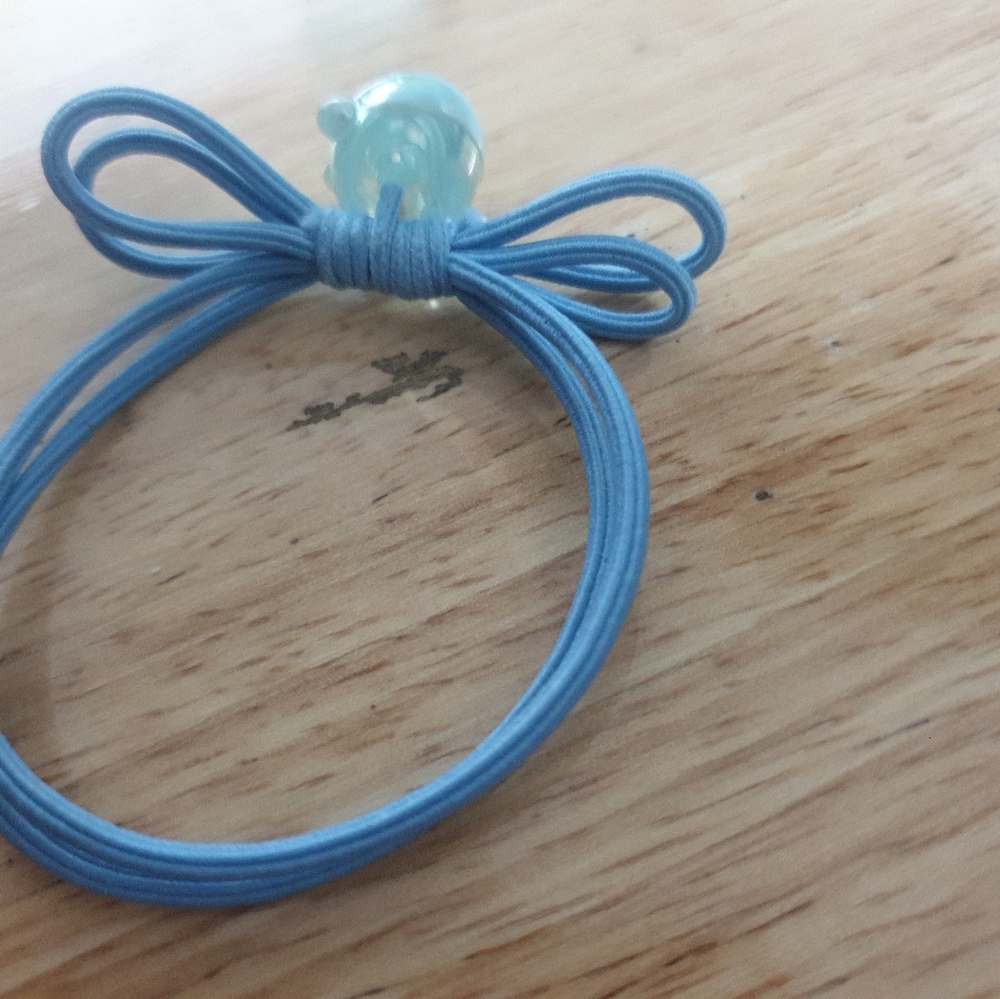 hair tie, girls, blue